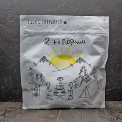 Удон с говядиной в zip пакете 'Спецдеталь', 240г ♦ 2++ порции