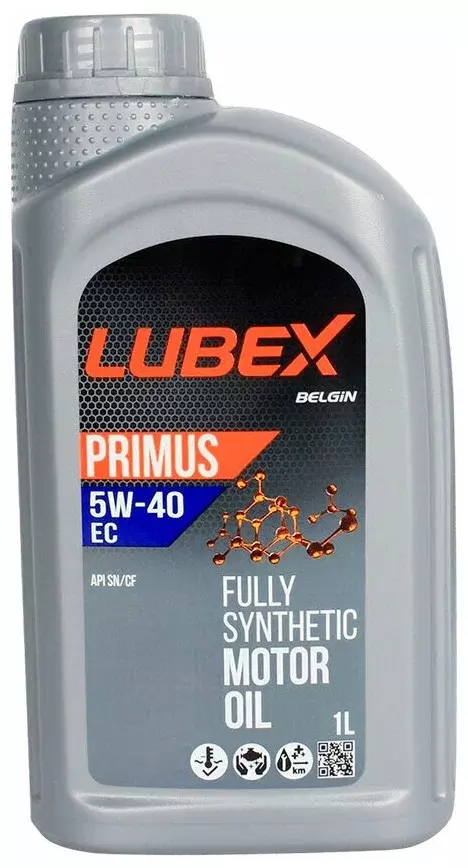 Моторное масло LUBEX PRIMUS EC 5W-40 синтетическое 1л