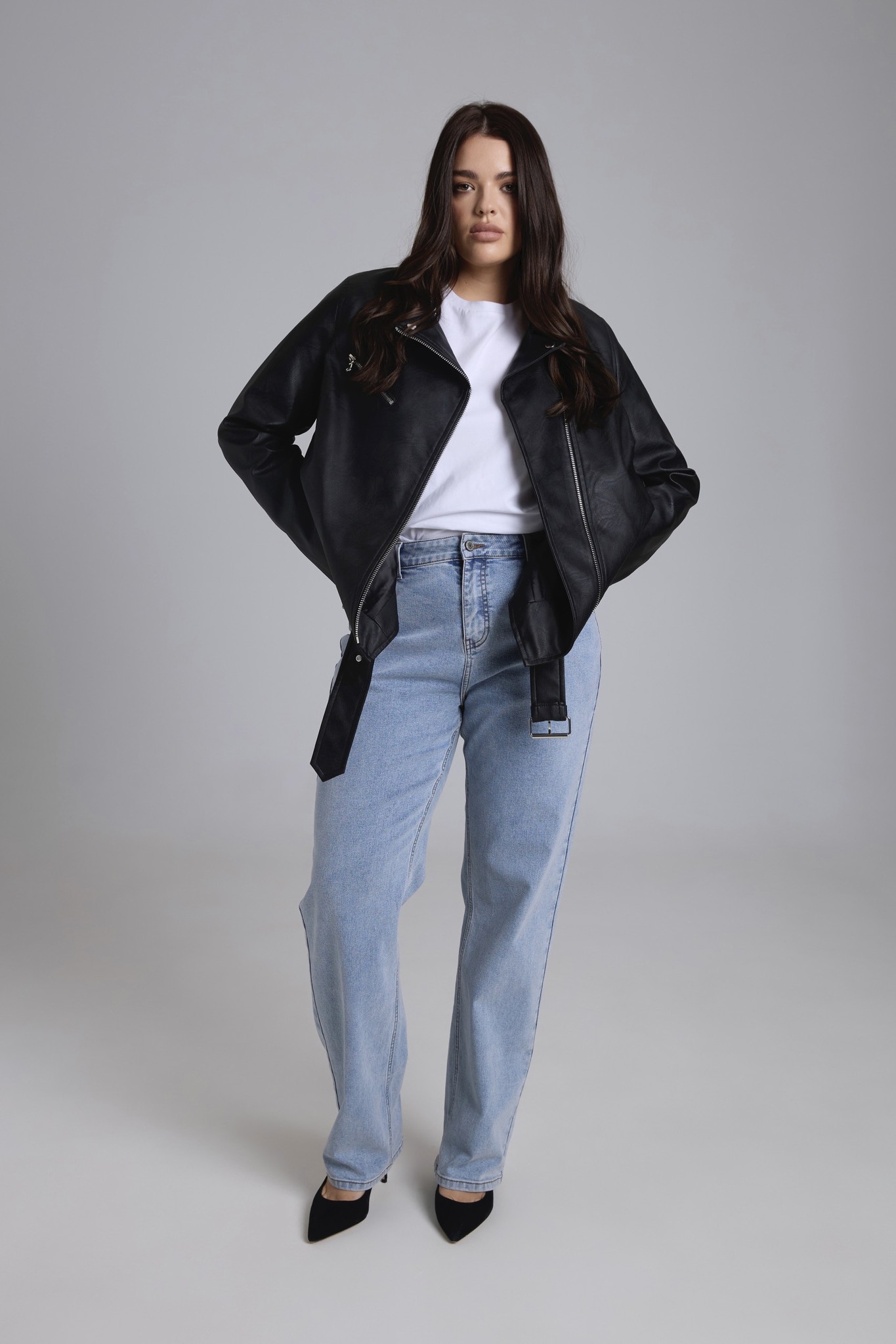 Джинсы straight fit, синий