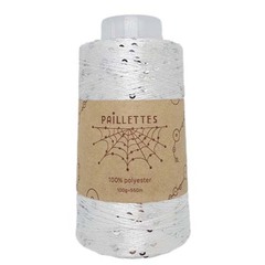 Paillettes на конусе 01 (белый)