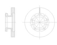 Диск тормозной вентилируемый G-brake  GR-30291