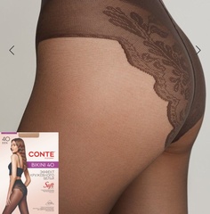 Колготки жен. Conte BIKINI 40,  p.3 grafit