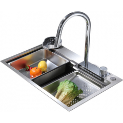 Abber Wasser Kreis AF2194 Кухонная мойка, цвет: хром фото