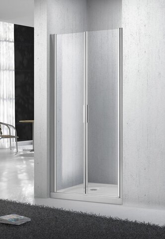 BelBagno Sela SELA-B-2-115-P-CR Дверь в проём с двумя распашными дверьми, цвет: хром