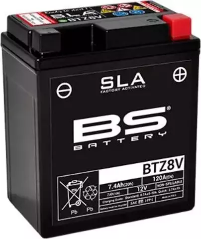 Аккумулятор BTZ8V/YTZ8V SLA