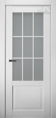 Дверь Амели / Цвет Дуб бранта / Мателюкс белый каленый / Двери Belwooddoors