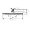 Hansgrohe Crometta 26727670 Верхний душ 240*240 мм (чёрный матовый)