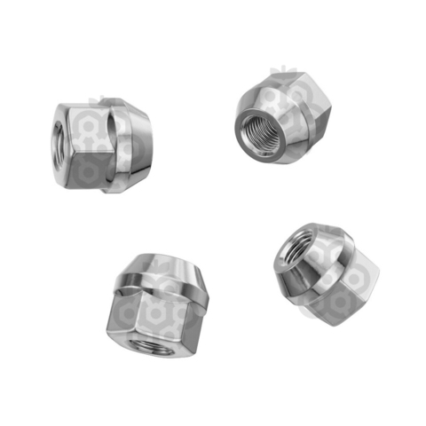 Гайка колёсная М14x1.5 длина=25мм ключ=19мм открытая конус 60º хром