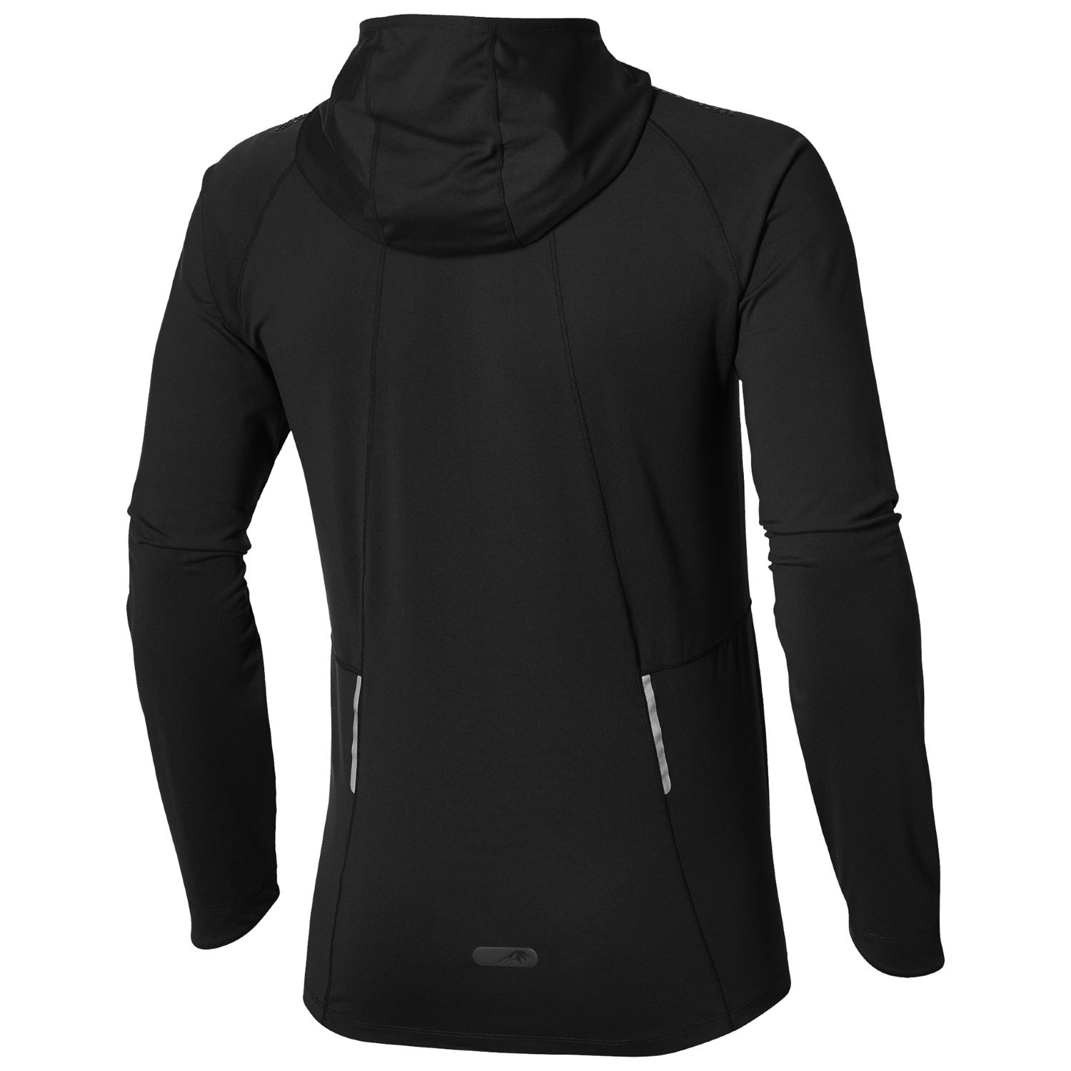 Беговая рубашка мужская Asics Fujitrail Hoodie черная - 2