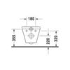 Duravit DuraStyle 2537092000 Унитаз подвесной с покрытием HygeneGlanze 37/62/34,5 см