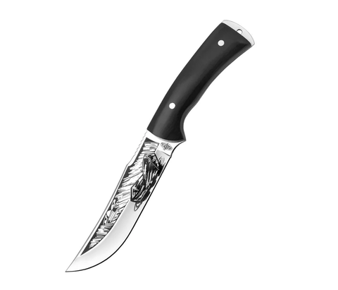 Нож цельнометаллический с гравировкой, сталь 65х13 Витязь, B5430
