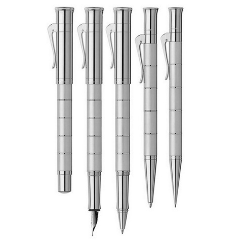 Ручка перьевая Graf von Faber-Castell Classic Anello Titanium, F (145641)