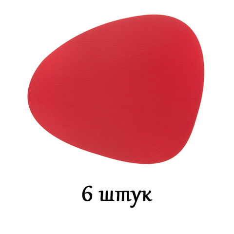 Комплект из 6 подстановочных салфеток 37x44 см LindDNA Bull red 9874
