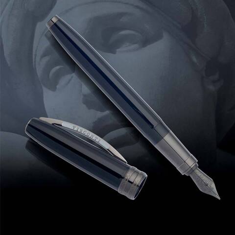 Ручка перьевая Visconti Michelangelo Back to Black, F (Vs-294TB-02)