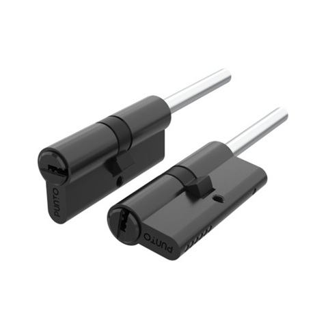 Цилиндровый механизм со штоком PUNTO Z307/95 mm (60+10+25) BL черный 5кл. /63961/