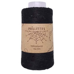Paillettes на конусе 02 (черный)
