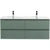 BelBagno KRAFT-1200-4C-SO-VO База под раковину подвесная с фрезерованными ручками по всей длине фасада с чет-мя выкатн. ящ., Еловый Мат., 1200x455x500