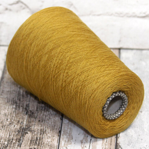 Кашемир кардный CARIAGGI CASHMERE 100 2/28 темная горчица