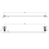 Gessi Inciso 58505#299 Полотенцедержатель, 91 см, цвет: Black XL