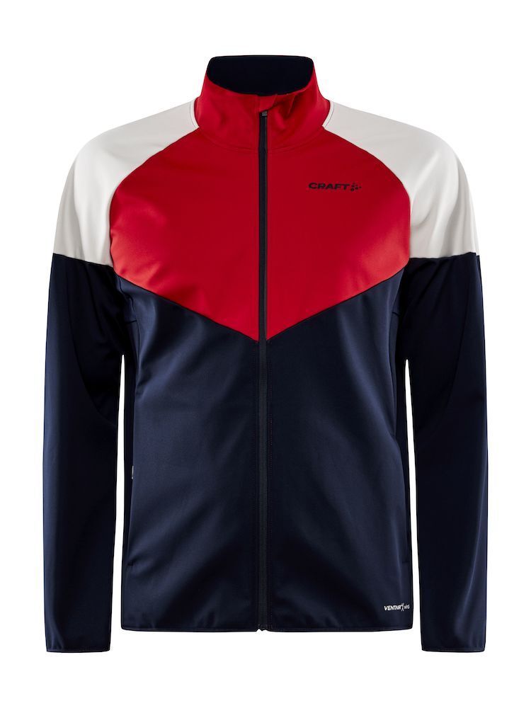 Мужская лыжная куртка Craft Glide Block navy-red - 7