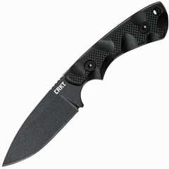 Фото Нож с фиксированным клинком CRKT SIWI, сталь SK5, черное покрытие, рукоять G10