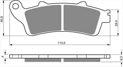 Тормозные колодки дисковые 178 S3