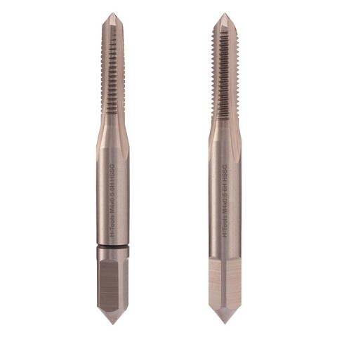 Метчик М 4,0х0,5 (Комплект 2шт) DIN2181 HSS-G 6h 45мм a=3,4 H-Tools 235041HT