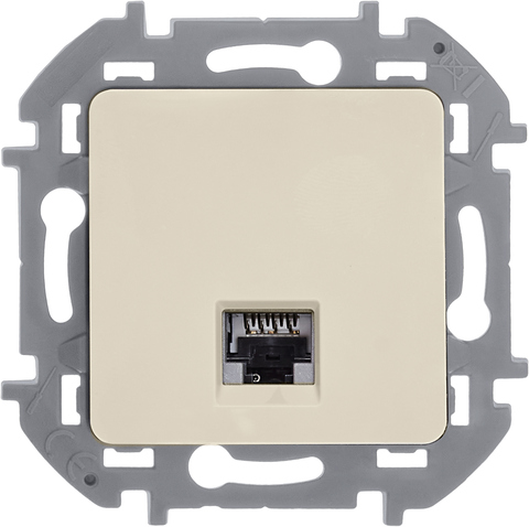 Розетка компьютерная RJ45 категория 6 UTP - Legrand Inspiria - слоновая кость