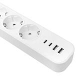 Удлинитель LUX 5 гнезд 2USB 2,4А+2type-C 3 метра 1,5мм2 UBA-LUX-503-TC EKF — фото 6