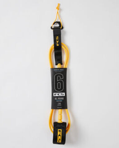 FCS 6' All Round Essential Leash Mango