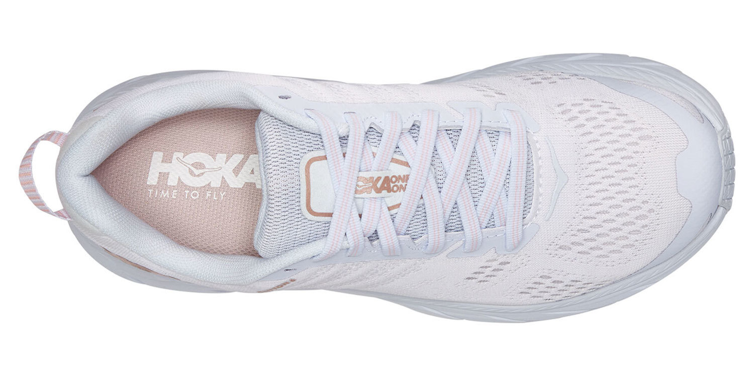 Hoka One One Clifton 6 кроссовки для бега женские белые - 3