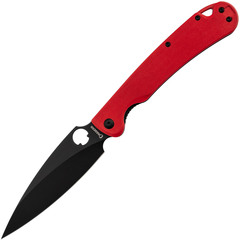 Фото Складной нож Daggerr Sting XL red BW DLC, сталь D2, рукоять G10