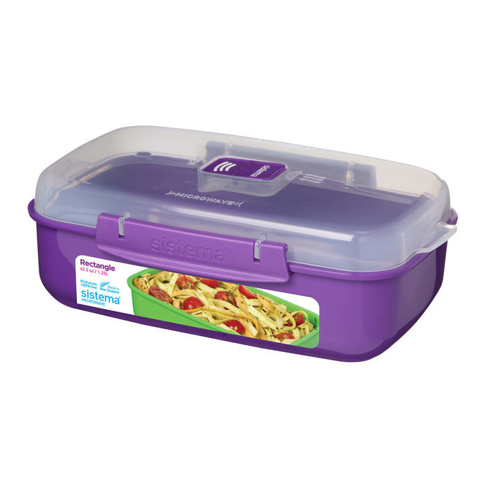 Контейнер для СВЧ Sistema "Microwave" 1,25 л, цвет Фиолетовый