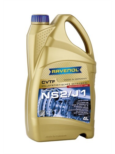 Масло трансмиссионное Ravenol CVTF NS2/J1 Fluid синтетическое 4 л