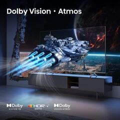 Телевизор QLED Hisense 65" 65E7Q PRO темно-серый 4K Ultra HD 120Hz DVB-T DVB-T2 DVB-C DVB-S DVB-S2 USB WiFi Smart TV