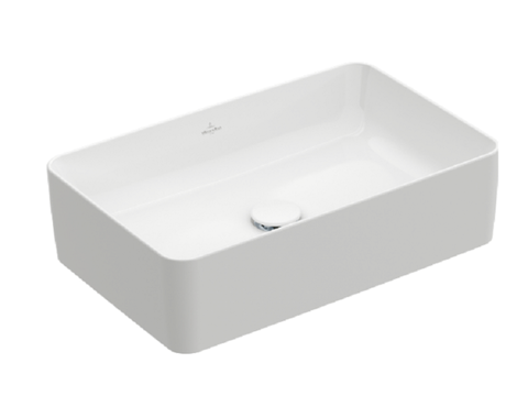 Villeroy&Boch Collaro 4A2056R1 Раковина на столешницу 56x36, отверстия для смесителя-отсутствуют, материал-керамика, вид грязеотталкивающего покрытия-CeramicPlus, цвет-альпийский белый