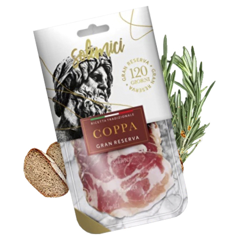 Solemici сервировочная нарезка из мяса свинины с/в кат.В Coppa Коппа, 90 г