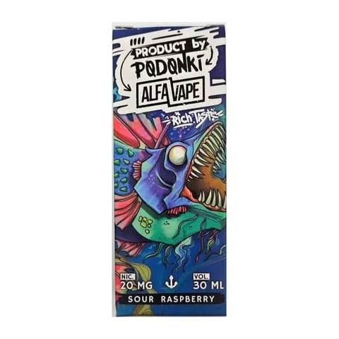 Жидкость PODONKI ALFA VAPE Salt 2% 30 ml Кислая малина