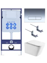 Aquatek Либра SET AQUATEK ЛИБРА T-016 4В1 Инсталляция с унитазом фото