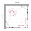 BelBagno Luce LUCE-A-22-80+25-C-CR Душевой уголок, 105x105, цвет: хром