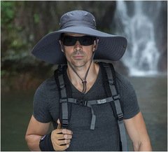 Шляпа с широкими полями Skully extra wide Brim grey - 2