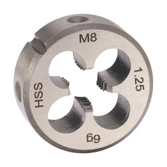 Плашка М 8,0х1,25 DINEN22568 HSS 6g 25х9мм H-Tools 240080HT