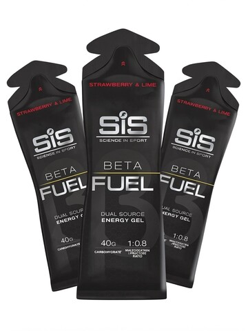 Набор высокоуглеводных гелей SIS Beta Fuel 60 мл клубника-лайм