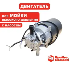 Двигатель эл. переменного тока QUATTRO ELEMENTI Genova 200 Turbo в сборе с насосом (912-129-013)