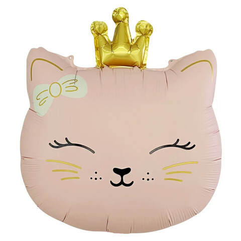 Фигура, Кошечка розовая, Сатин, 61 см