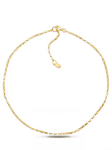 Цепочка Алиа, серебро 925, позолота 18k