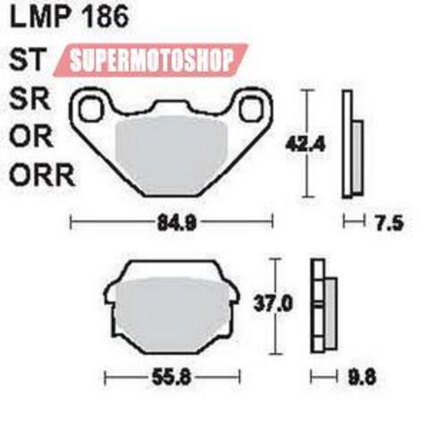 Тормозные колодки премиум класса AP RACING (BREMBO) AP-LMP186 OR