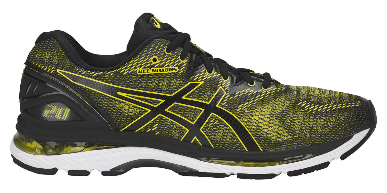Кроссовки для бега мужские Asics Gel Nimbus 20 черные-желтые