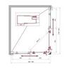BelBagno Uno UNO-195-AH-2-120/90-C-NERO Душевой уголок прямоугольный, 120x90, цвет: чёрный