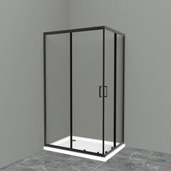 BelBagno Uno UNO-195-AH-2-120/90-C-NERO Душевой уголок прямоугольный, 120x90, цвет: чёрный фото